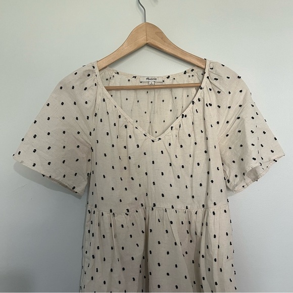 madewell polka dot tiered short dress size xs - Picture 3 of 9